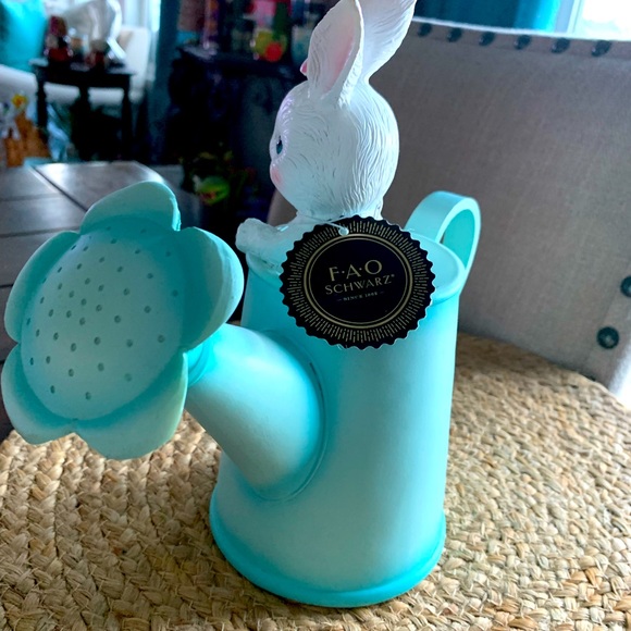 F.A.O Schwarz Bunny and Watering Can Decor - Picture 2 of 6